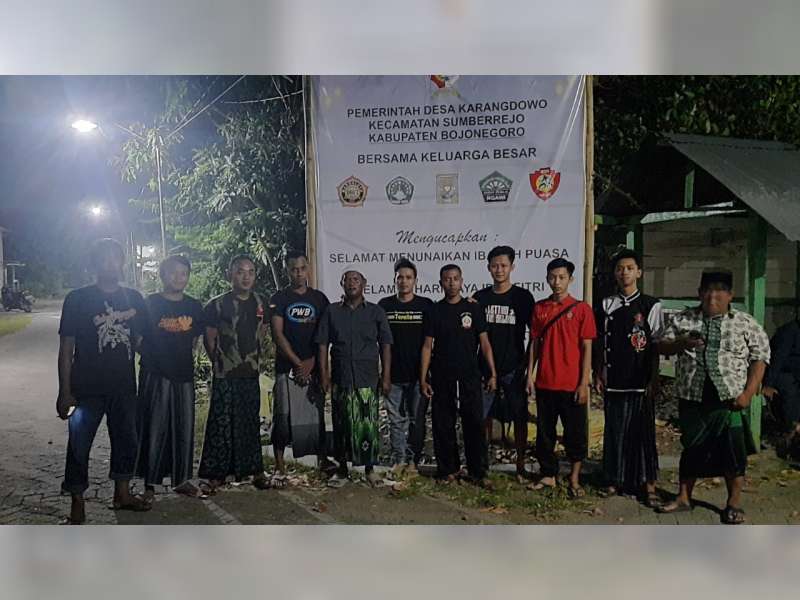 Komitmen Jaga Kamtibmas, Pemdes Karangdowo, Bojonegoro Ajak Perguruan Silat Bikin Ucapan Bersama