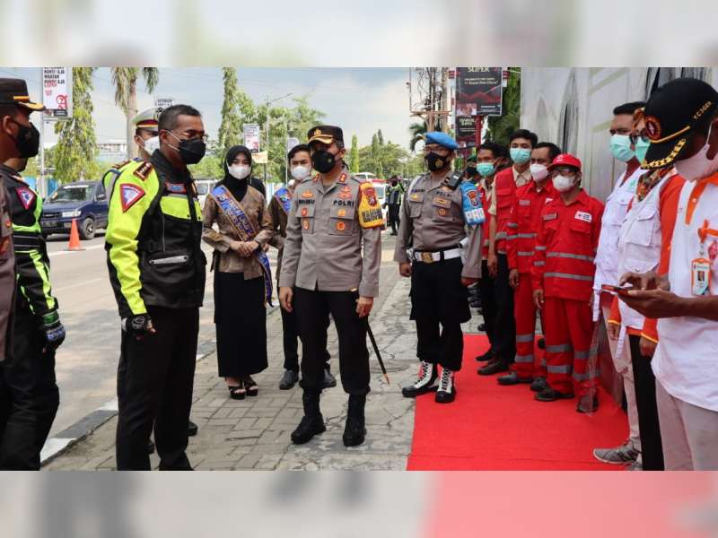 Dirlantas Polda Jatim Cek Kesiapan Pos Pelayanan Mudik Lebaran di Bojonegoro