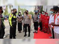 Dirlantas Polda Jatim Cek Kesiapan Pos Pelayanan Mudik Lebaran di Bojonegoro