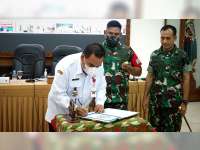 Bupati Dukung TMMD Bangun Jalan di Hutan Alas Malang, Blora