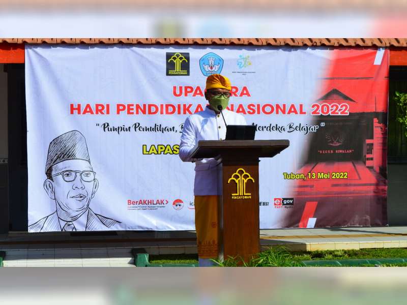 Peringati Hardiknas Narapidana di Lapas Tuban Ikuti Upacara