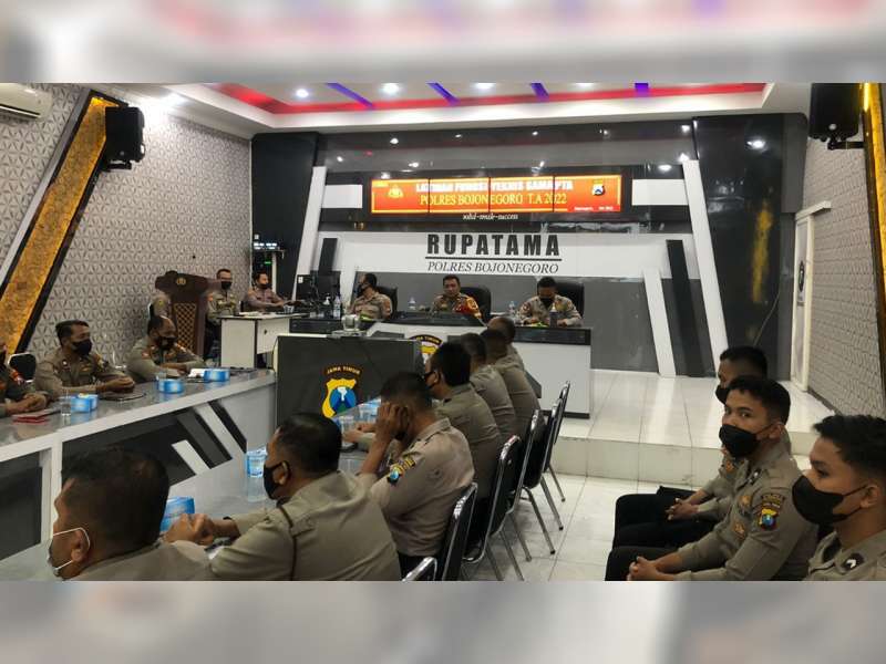 Tingkatkan Kemampuan Anggota, Polres Bojonegoro Gelar Pelatihan Fungsi Teknis Samapta