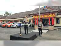 Kapolres Blora Pimpin Apel Gelar Pasukan Operasi Patuh Candi 2022