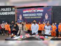 Polres Bojonegoro Ungkap 6 Kasus Pencurian dengan 8 Orang Tersangka