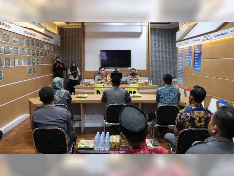 Bertemu KPU dan Bawaslu, Polres Bojonegoro Siap Awasi dan Amankan Tahapan Pemilu 2024