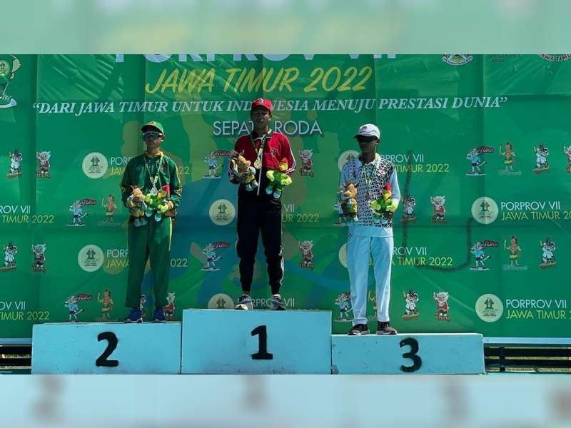 Diprotes Finish di Urutan Pertama, Atlet Sepatu Roda Bojonegoro Hanya Raih Medali Perunggu