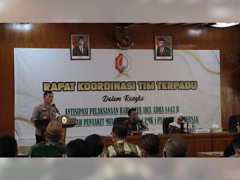 Jelang Iduladha, Forkopimda Bojonegoro Gelar Rapat Koordinasi