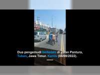 Viral, 2 Pengemudi di Tambakboyo, Tuban Berkelahi di Tengah Jalan