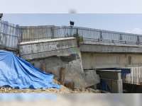 Jembatan Kedungjati di Temayang, Bojonegoro Ambles, Kendaraan Lebih dari 3 Ton Dilarang Melintas