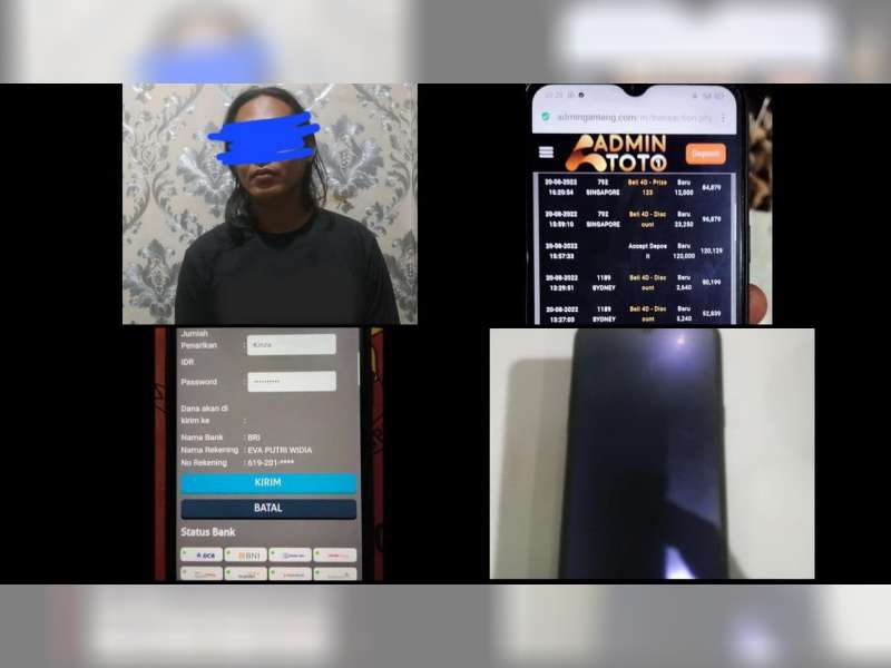 Seorang Pelaku Judi Online Ditangkap Sat Reskrim Polres Bojonegoro