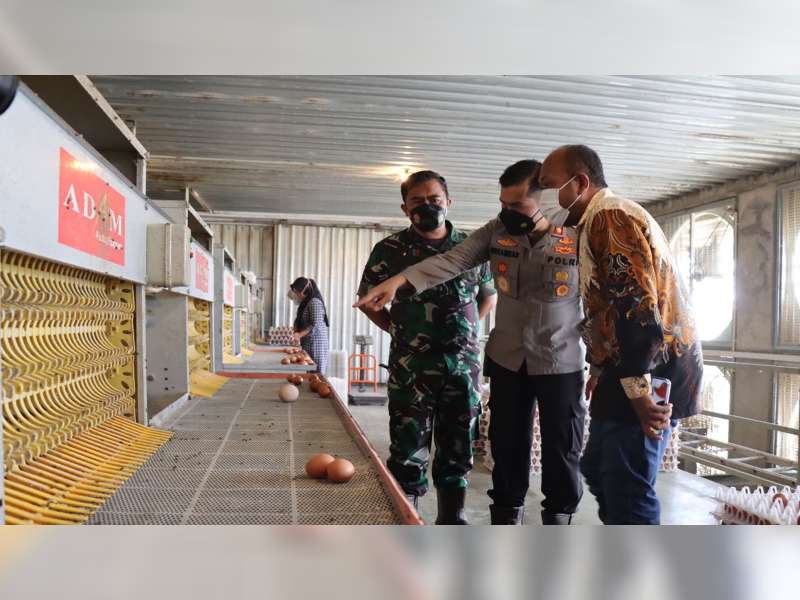 Kapolres Bojonegoro Harap Sentra Ayam Petelur di Gayam Mampu Mendukung Pemulihan Ekonomi