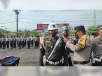Polres Blora Laksanakan Apel Gelar Pasukan Operasi Zebra Candi 2022