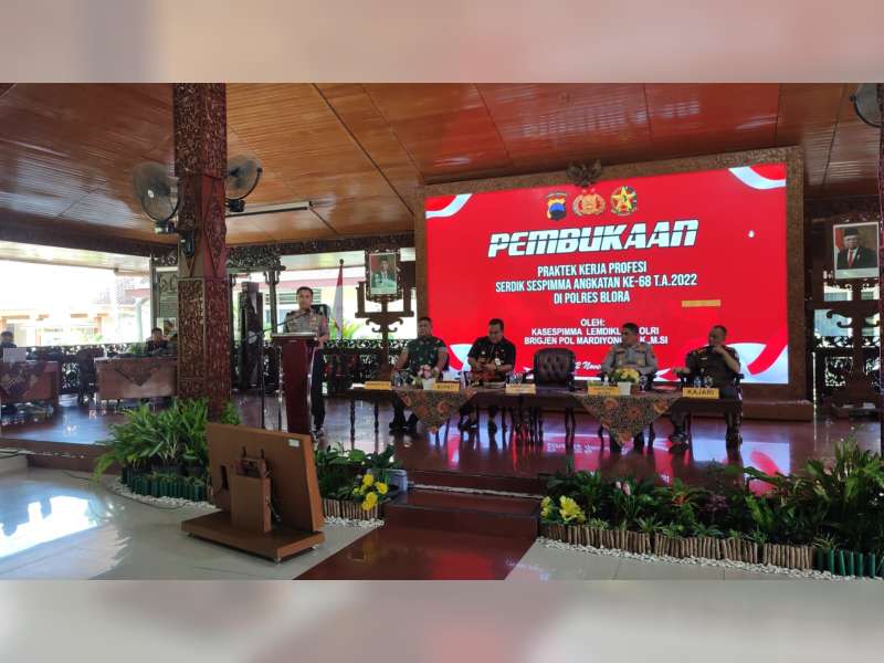 Serdik Sepimma Polri Angkatan Ke-68 Laksanakan Praktek Kerja Profesi di Blora