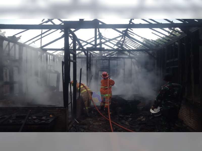 Rumah Warga Temayang, Bojonegoro Hangus Terbakar, Kerugian Capai Rp 100 Juta