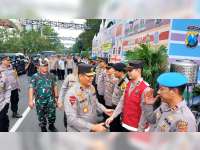 Berkunjung ke Bojonegoro, Wakapolda Jatim Cek Pos Pelayanan Nataru