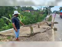 Jalan Nasional Blora-Rembang di Kecamatan Tunjungan Terancam Longsor