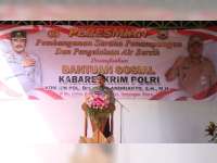 Pulang Kampung di Blora, Kabareskrim Polri Resmikan Pembangunan Sarana Air Bersih