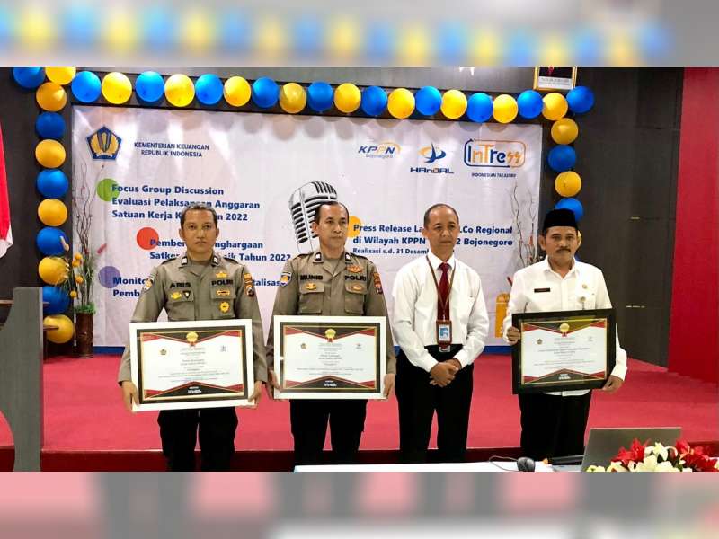Polres Bojonegoro Raih Peringkat Terbaik Pertama Indikator Kinerja Pelaksanaan Anggaran