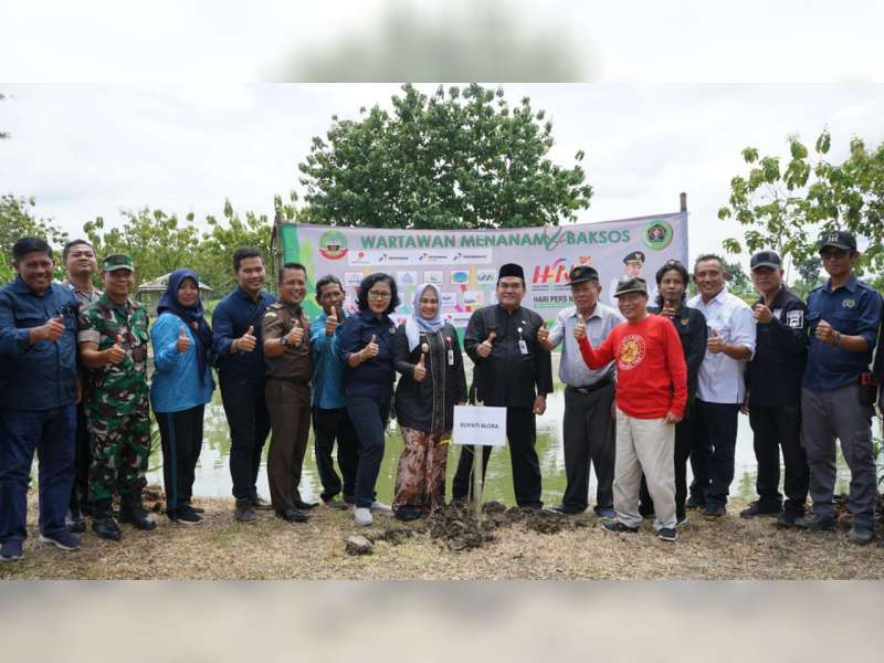 Bupati Apresiasi Kegiatan 'Wartawan Menanam', Wujud Sinergi 'Sesarengan mBangun Blora'