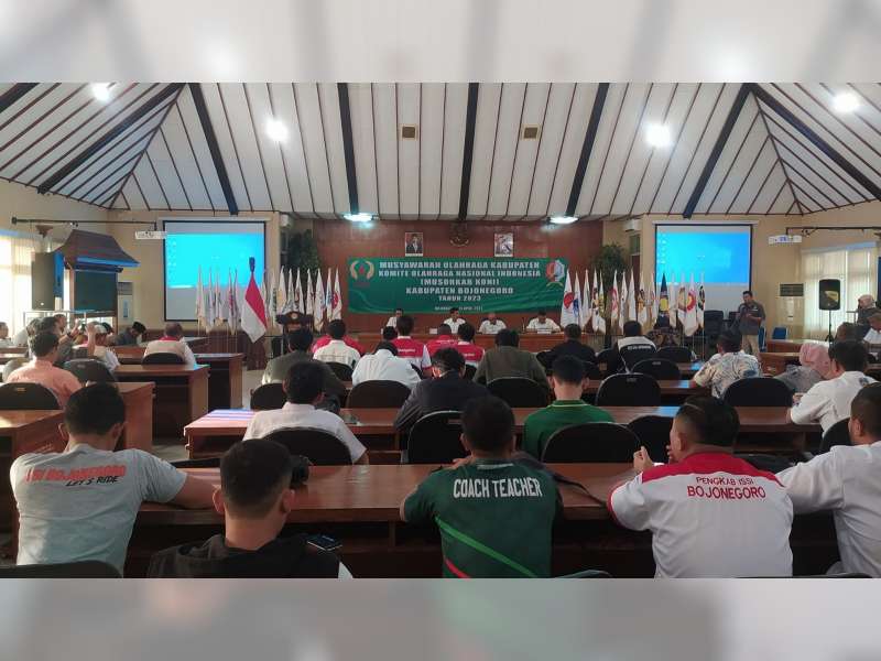 Musorkab KONI Bojonegoro, Sahari Terpilih Sebagai Ketua Umum Periode 2023-2027