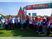 Tanpa Demonstrasi, May Day di Blora Diisi Tasyakuran dan Olahraga Bersama