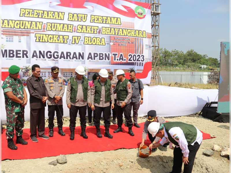 Pembangunan RS Bhayangkara di Kunduran, Blora Dimulai