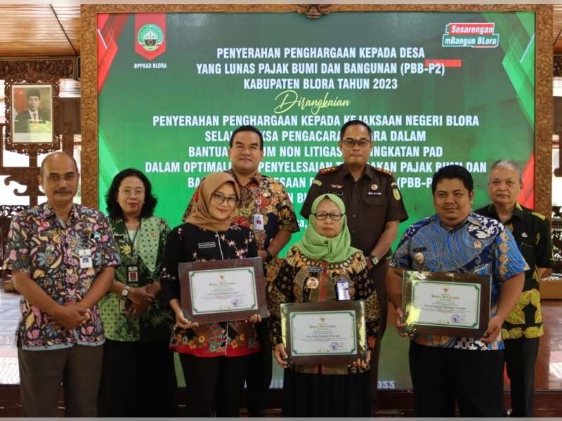 51 Desa di Blora Dapat Penghargaan Lunas PBB Pedesaan Perkotaan Tahun 2023