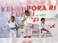 Lucu dan Menggemaskan, Ini Dia Para Atlet Karate Cilik di Kemenpora Cup 2023