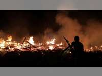 Ditinggal Pergi, Rumah Warga Malo, Bojonegoro Ludes Terbakar