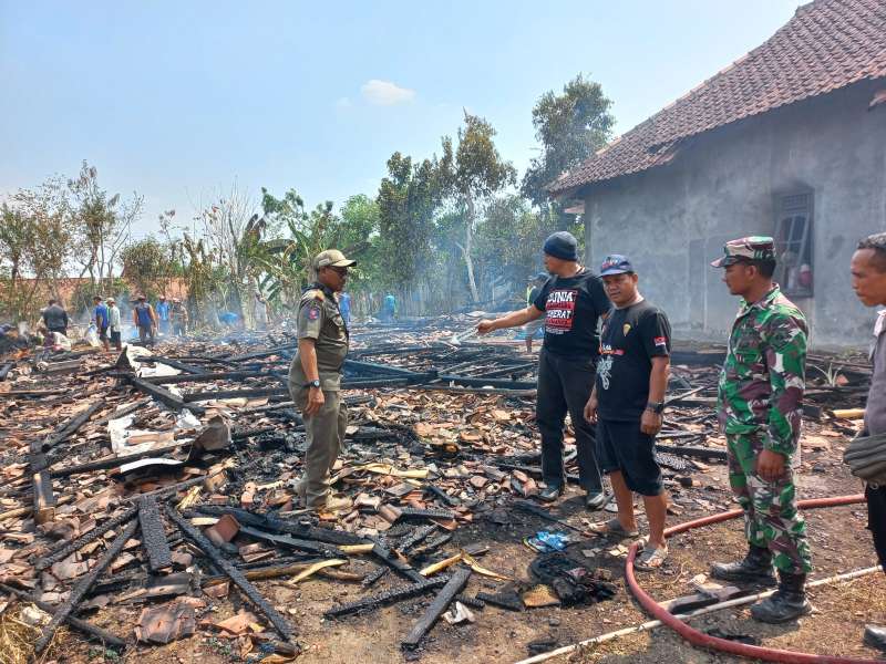 Empat Rumah di Ngawen, Blora Ludes Terbakar, Kerugian Capai Ratusan Juta