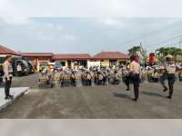 Kapolres Blora Pimpin Apel Power on Hand Hadapi Pemilu 2024