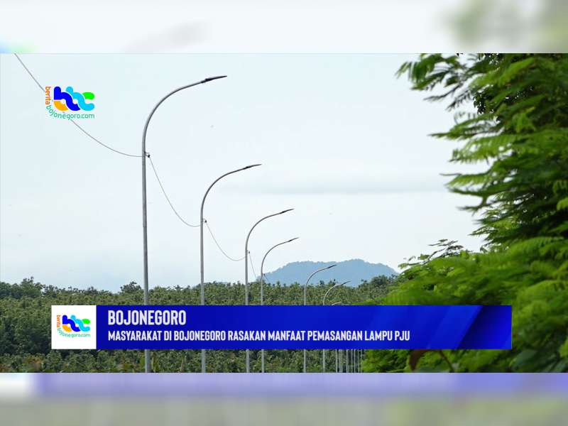 Masyarakat di Pelosok Desa di Bojonegoro Kini Rasakan Manfaat Pemasangan Lampu PJU