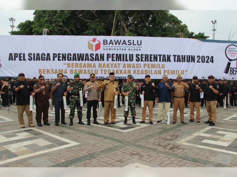 Bawaslu Blora Gelar Apel Siaga Pengawasan Tahapan Kampanye Pemilu 2024