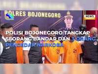Seorang Bandar dan 3 Orang Pengedar Narkoba di Bojonegoro Ditangkap