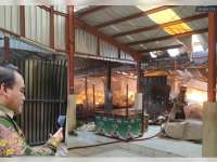 Melalui Panggilan Video, Bupati Blora Minta Camat Gotong Royong Atasi Kebakaran Pasar Ngawen