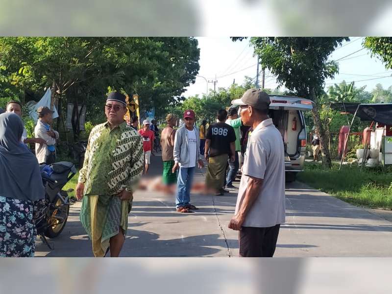 Tabrakan Motor di Kepohbaru, Bojonegoro, Seorang Pemotor Meninggal Dunia