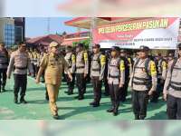 Ribuan Petugas Gabungan Diterjunkan ke TPS untuk Amankan Pemilu 2024 di Blora