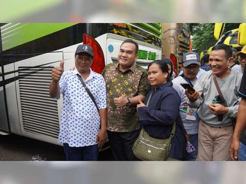 Lepas Mudik Gratis dari TMII, Bupati Blora Disambut Hangat Warga Perantau