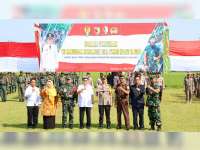 Pj Bupati Bojonegoro Pimpin Upacara Pembukaan TMMD di Kecamatan Tambakrejo