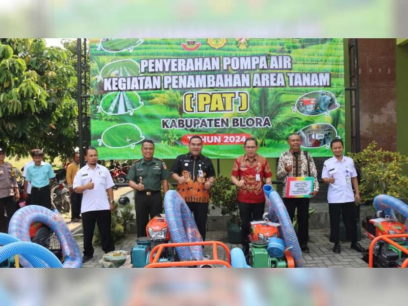 164 Kelompok Tani di Blora Terima Bantuan Pompa Air dari Kementerian Pertanian