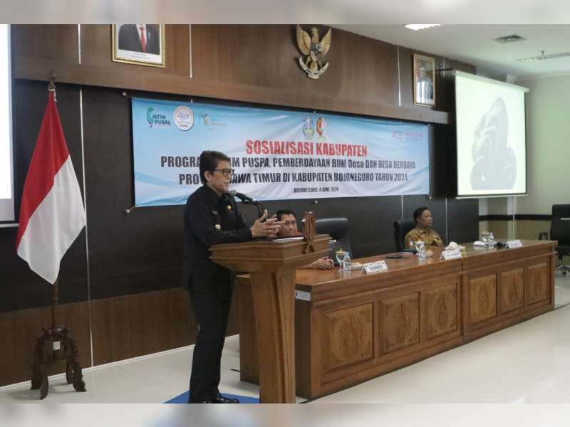 Pj Bupati Bojonegoro Adriyanto Buka Langsung Sosialisasi Program Jatim Puspa 2024
