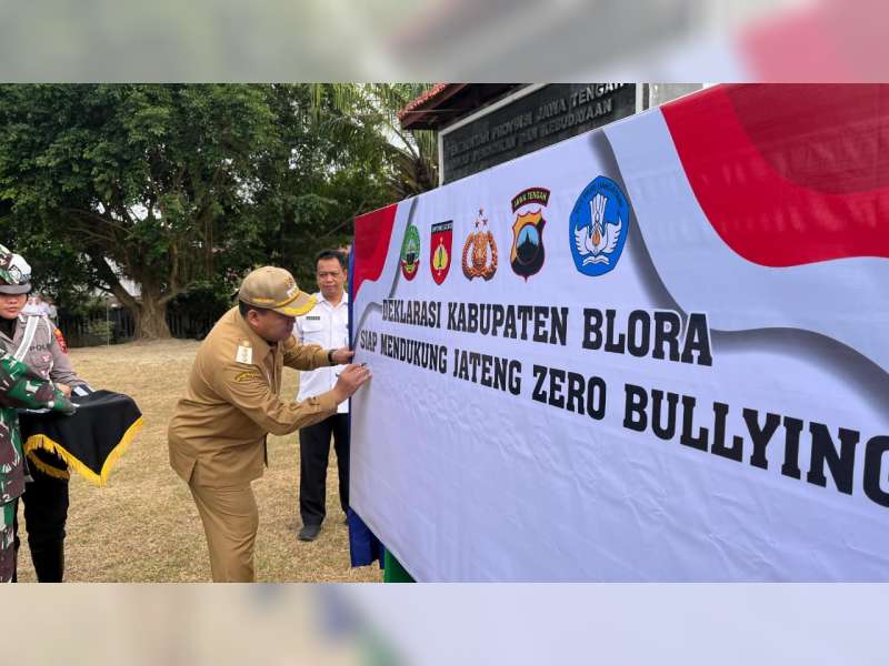 Forkopimda Blora Gelar Apel Patroli Keamanan Sekolah dan Launching Jawa Tengah Zero Bullying
