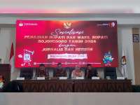 KPU Bojonegoro Gelar Sosialisasi Pemilihan Bupati dan Wakil Bupati pada Awak Media