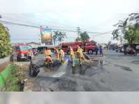 Sepeda Motor Milik Warga Parengan, Tuban Terbakar di Jalan TGP Bojonegoro