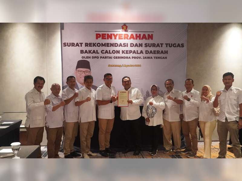 Partai Gerindra Resmi Usung Bapaslon Arief Rohman-Sri Setyorini di Pilkada Blora 2024