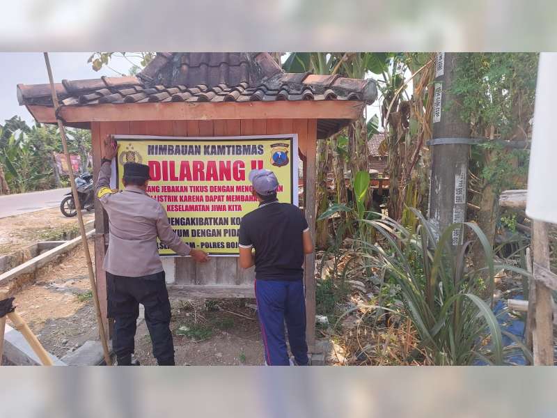 Polsek Gayam, Bojonegoro, Gelar Sosialisasi Larangan Penggunaan Listrik untuk Jebakan Tikus