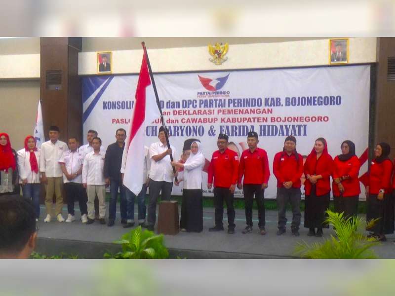 Dukung Bapaslon Teguh-Farida di Pilkada Bojonegoro, Perindo Tak Gentar Hadapi Koalisi Besar