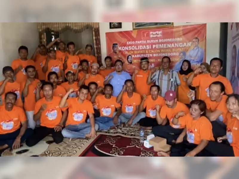 Exco Partai Buruh Bojonegoro Siap Gerakkan Mesin Partai untuk Menangkan Wahono-Nurul