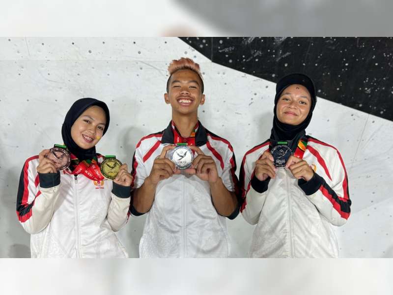 Atlet Panjat Tebing Jateng Asal Blora Raih Medali Emas di PON 2024