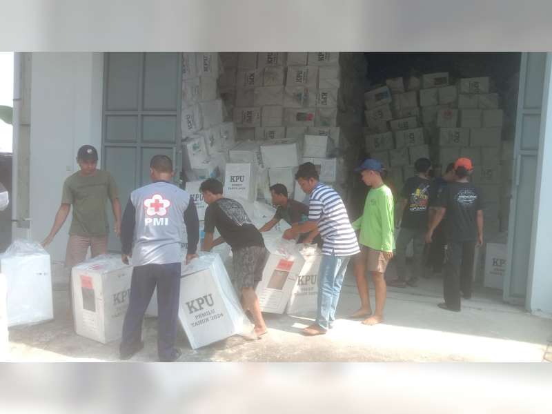 KPU Bojonegoro Mulai Terima Logistik untuk Pilkada Serentak 2024